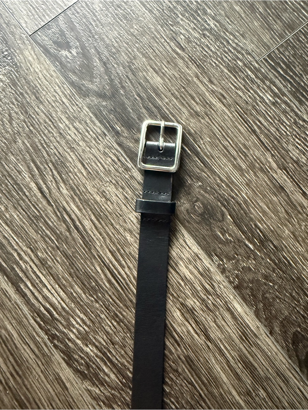 Classic Solid Brass and 100% leather Belt from Aritzia